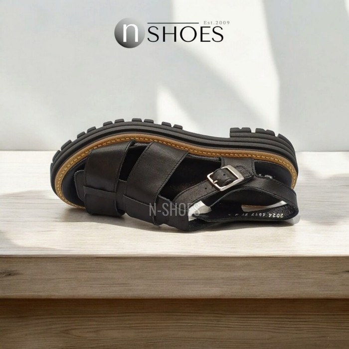 Women's leather sandals Simen 6817a model 5637
