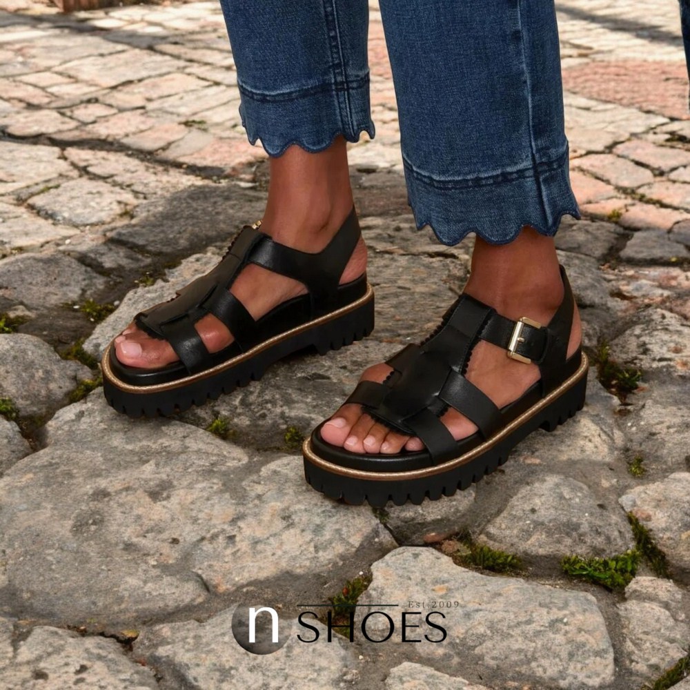 Women's leather sandals Simen 6817a model 5637