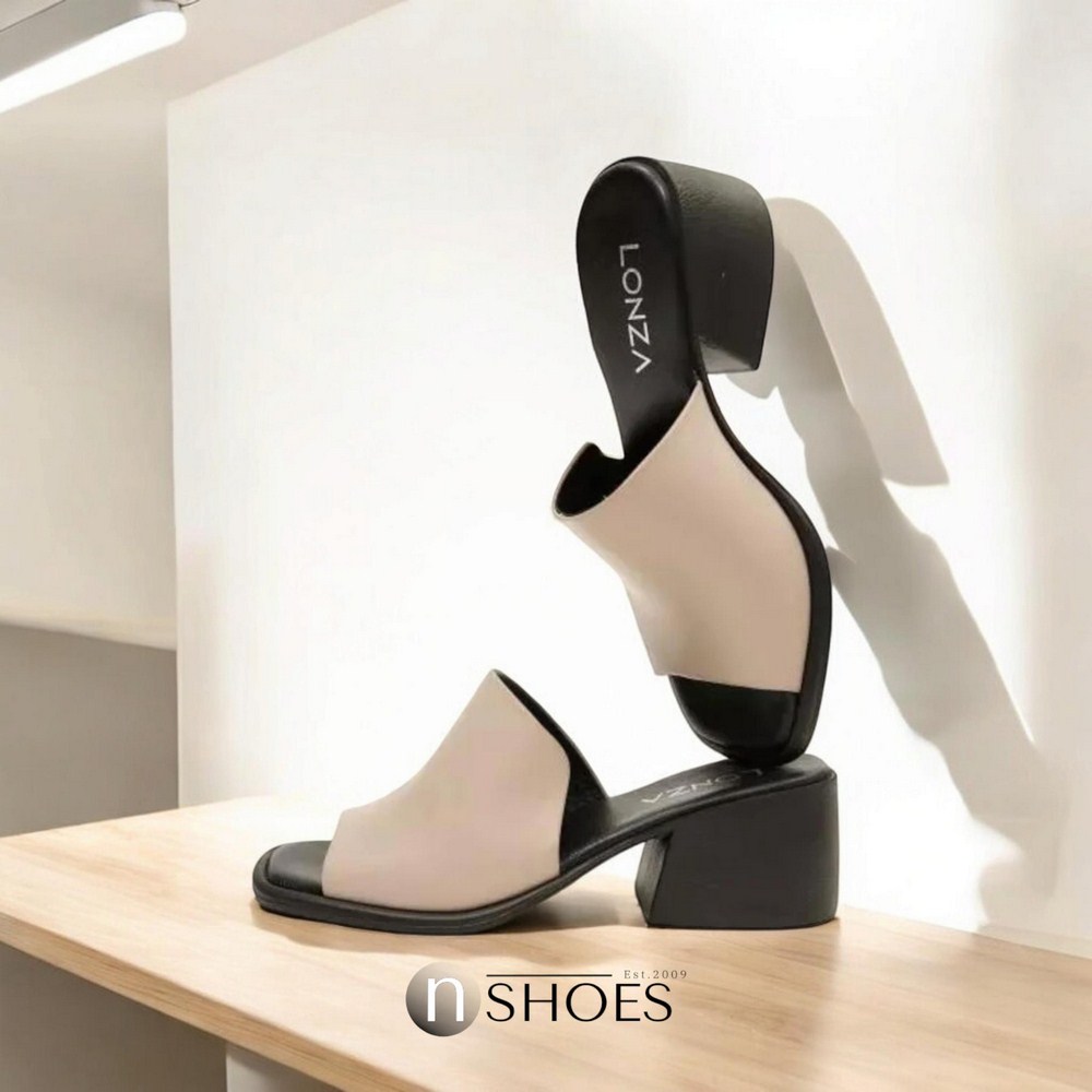 Шльопанці сабо жіночі сіробежеві шкіряні Lonza 184631 176198 купити в