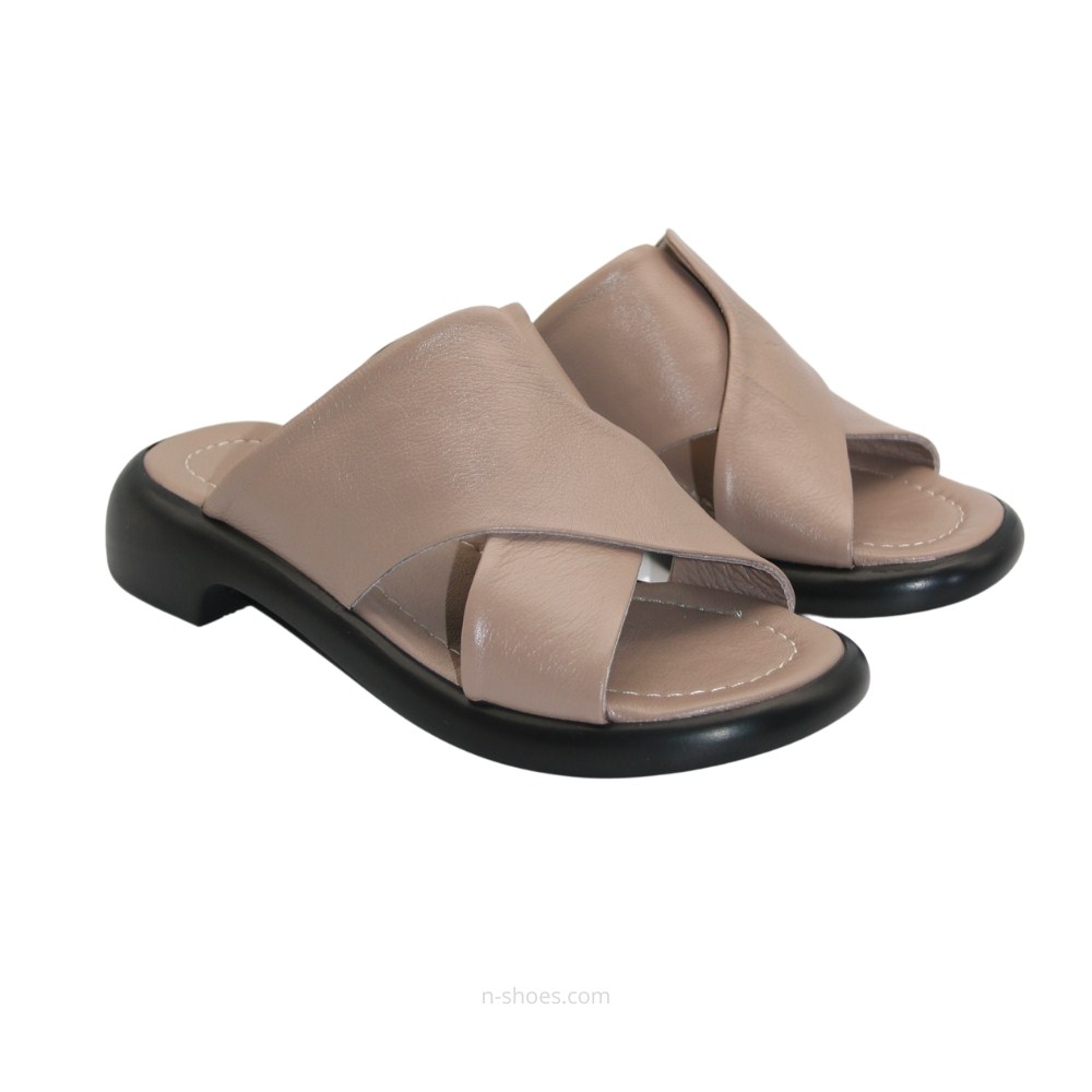 Женские кожаные шлёпанцы La Rifellini (Турция) модель 5645