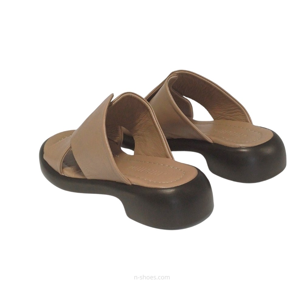 Женские кожаные шлёпанцы La Rifellini (Турция) модель 5645