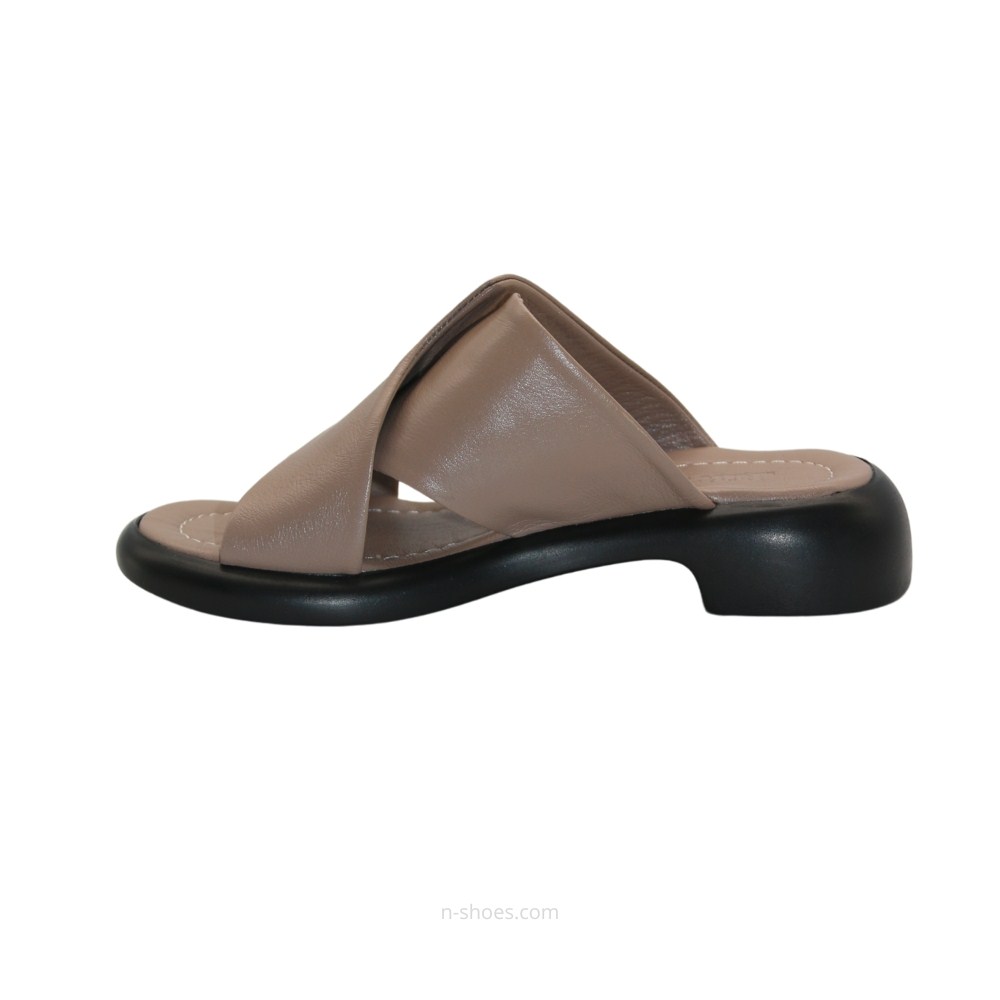 Женские кожаные шлёпанцы La Rifellini (Турция) модель 5645