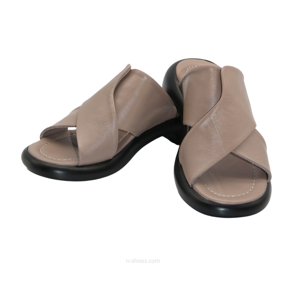 Женские кожаные шлёпанцы La Rifellini (Турция) модель 5645