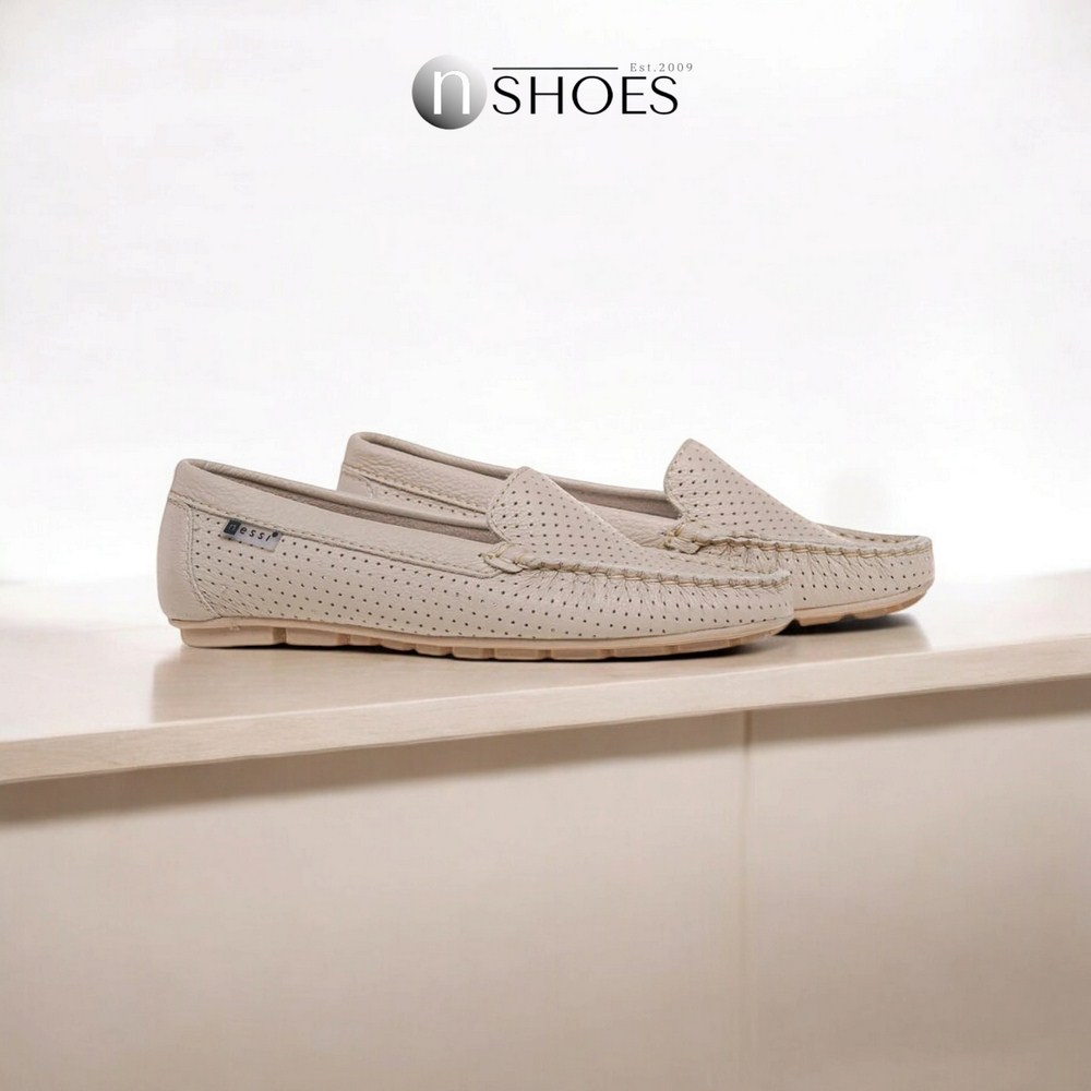 Женские кожаные мокасины с перфорацией Nessi (EU) модель 171145 416 5646