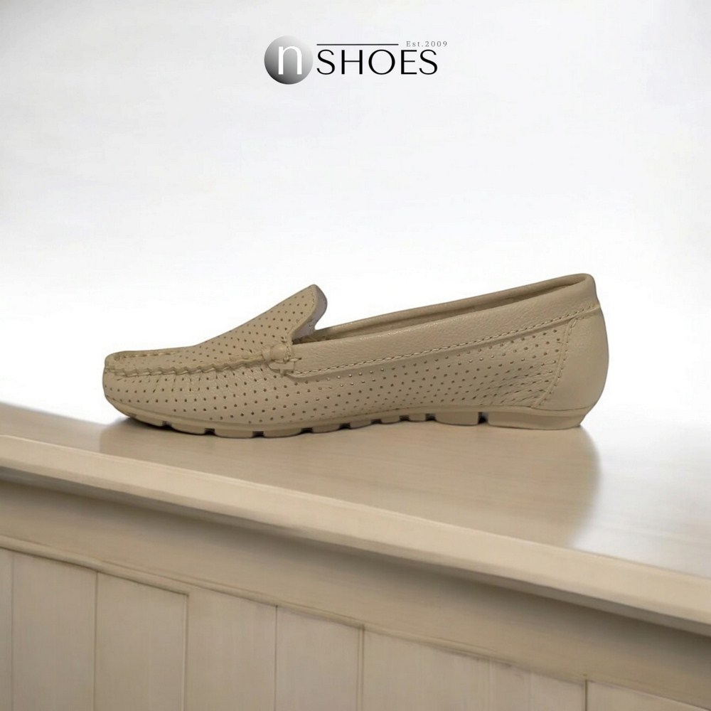 Женские кожаные мокасины с перфорацией Nessi (EU) модель 171145 416 5646