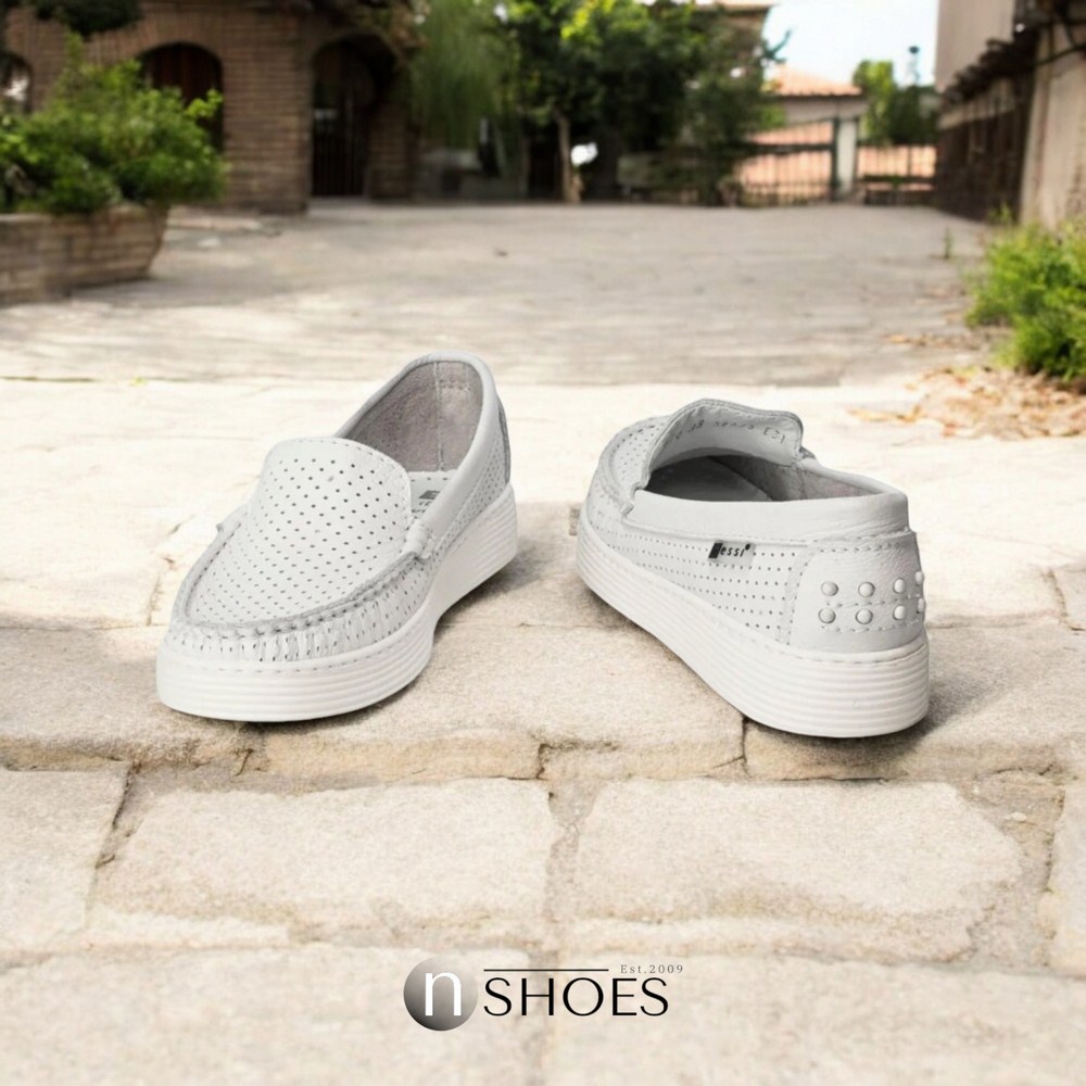 Женские кожаные мокасины Nessi 22170 122 5649