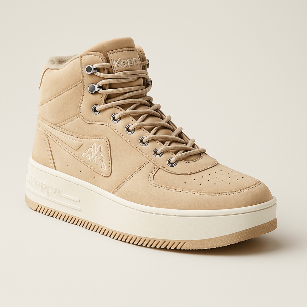 Жіночі зимові бежеві кросівки Kappa Fallou 243047 з утепленням
