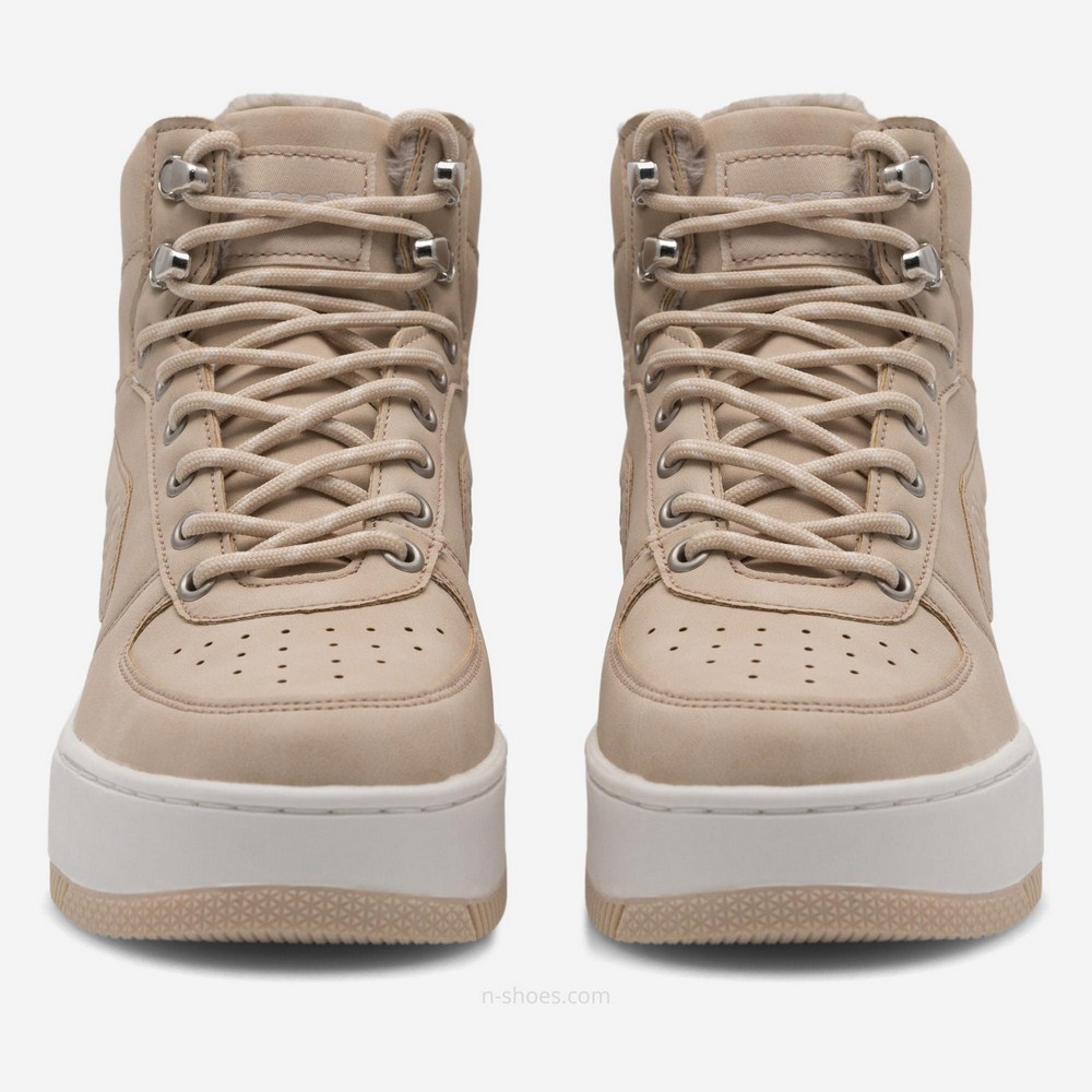 Жіночі зимові бежеві кросівки Kappa Fallou 243047 з утепленням