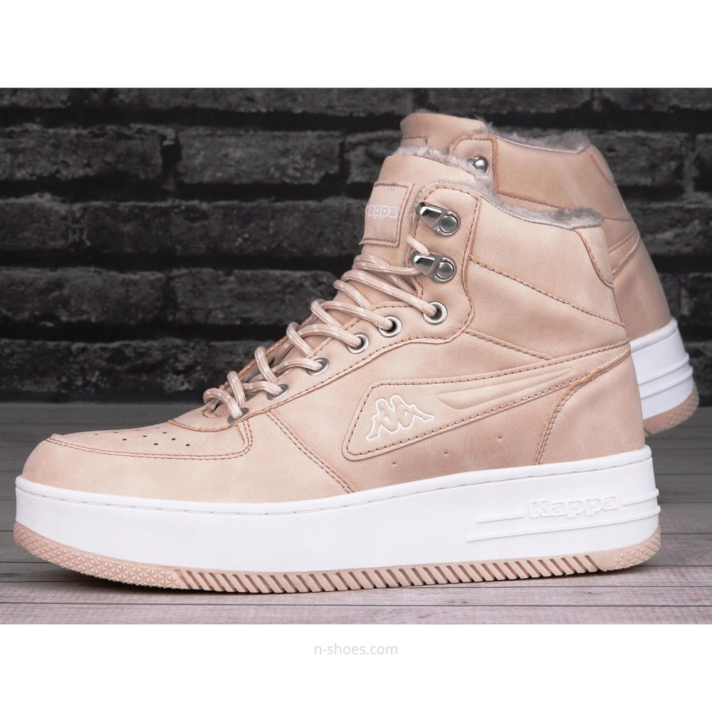 Жіночі зимові бежеві кросівки Kappa Fallou 243047 з утепленням