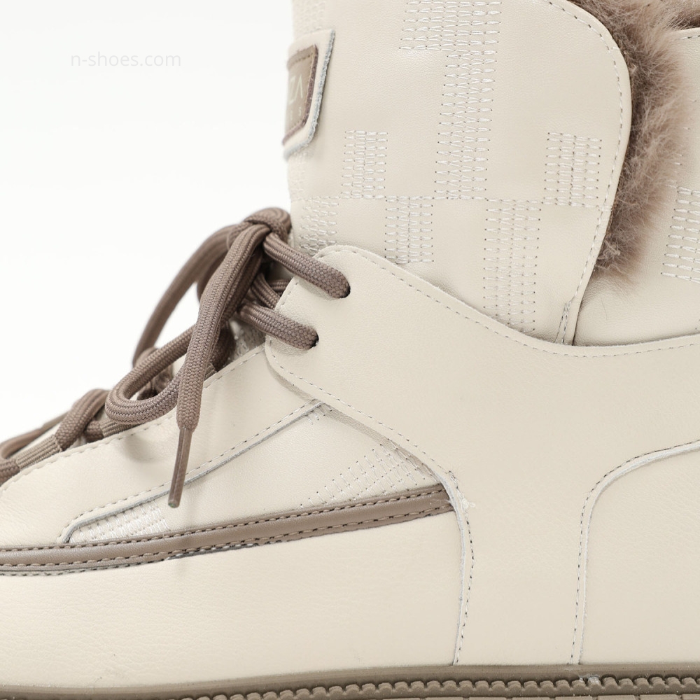 Жіночі білі зимові черевики угги ALLSY Lonza 190585 189841 lf80027-1