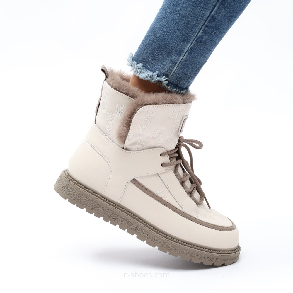 Жіночі білі зимові черевики угги ALLSY Lonza 190585 189841 lf80027-1