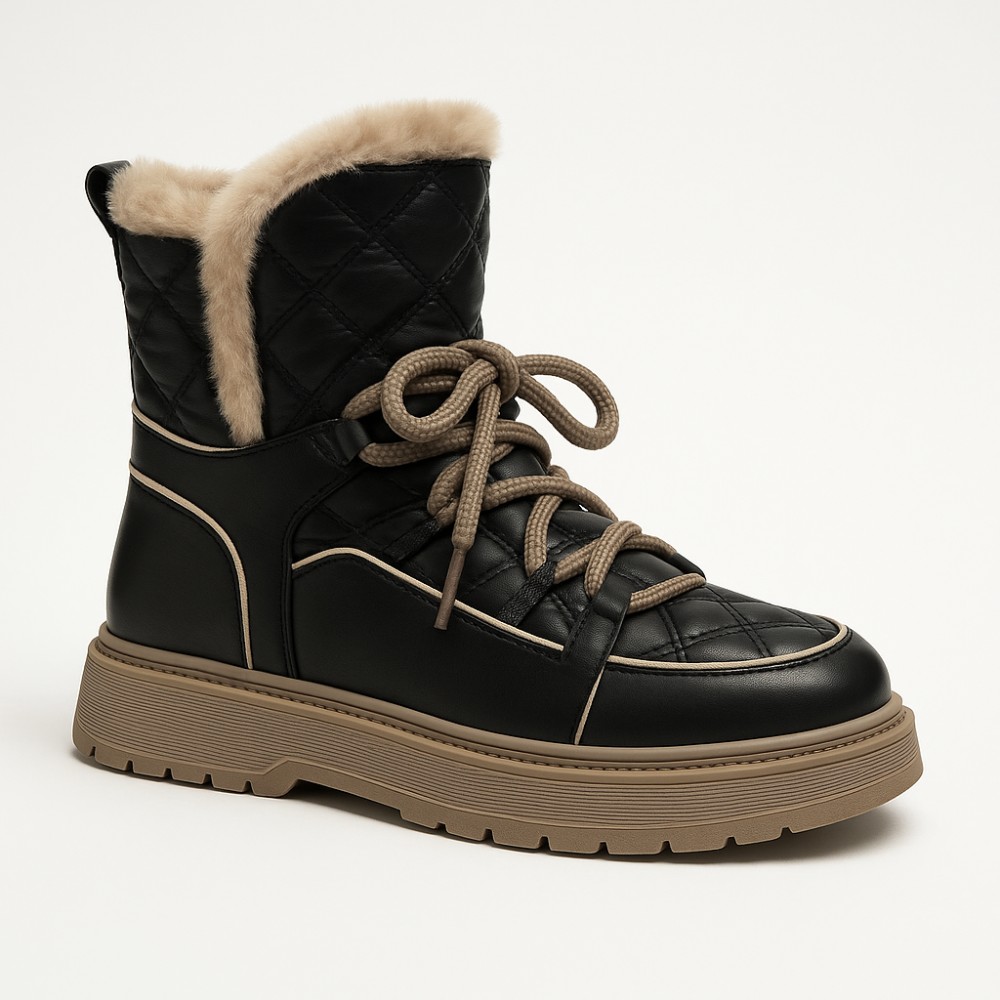 Жіночі чорні зимові черевики угги ALLSY Lonza ALLSY Lonza 190584 189837 модель 5688