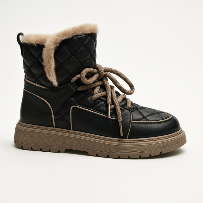 Women’s Black Winter UGG Boots ALLSY Lonza – Genuine Leather та Wool