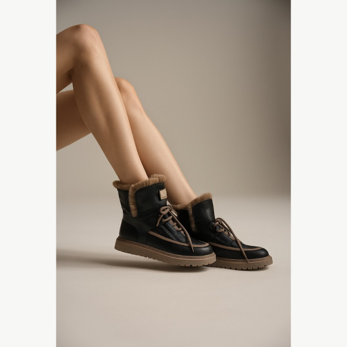 Women’s Black Winter UGG Boots ALLSY Lonza – Genuine Leather та Wool