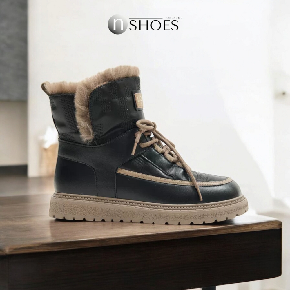 Жіночі чорні зимові черевики угги ALLSY Lonza ALLSY Lonza 190584 189837 модель 5688