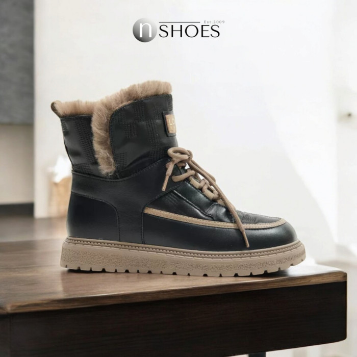Women’s Black Winter UGG Boots ALLSY Lonza – Genuine Leather та Wool