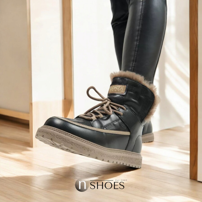 Women’s Black Winter UGG Boots ALLSY Lonza – Genuine Leather та Wool