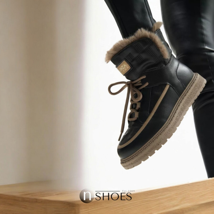 Women’s Black Winter UGG Boots ALLSY Lonza – Genuine Leather та Wool
