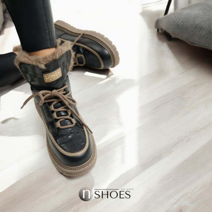 Women’s Black Winter UGG Boots ALLSY Lonza – Genuine Leather та Wool