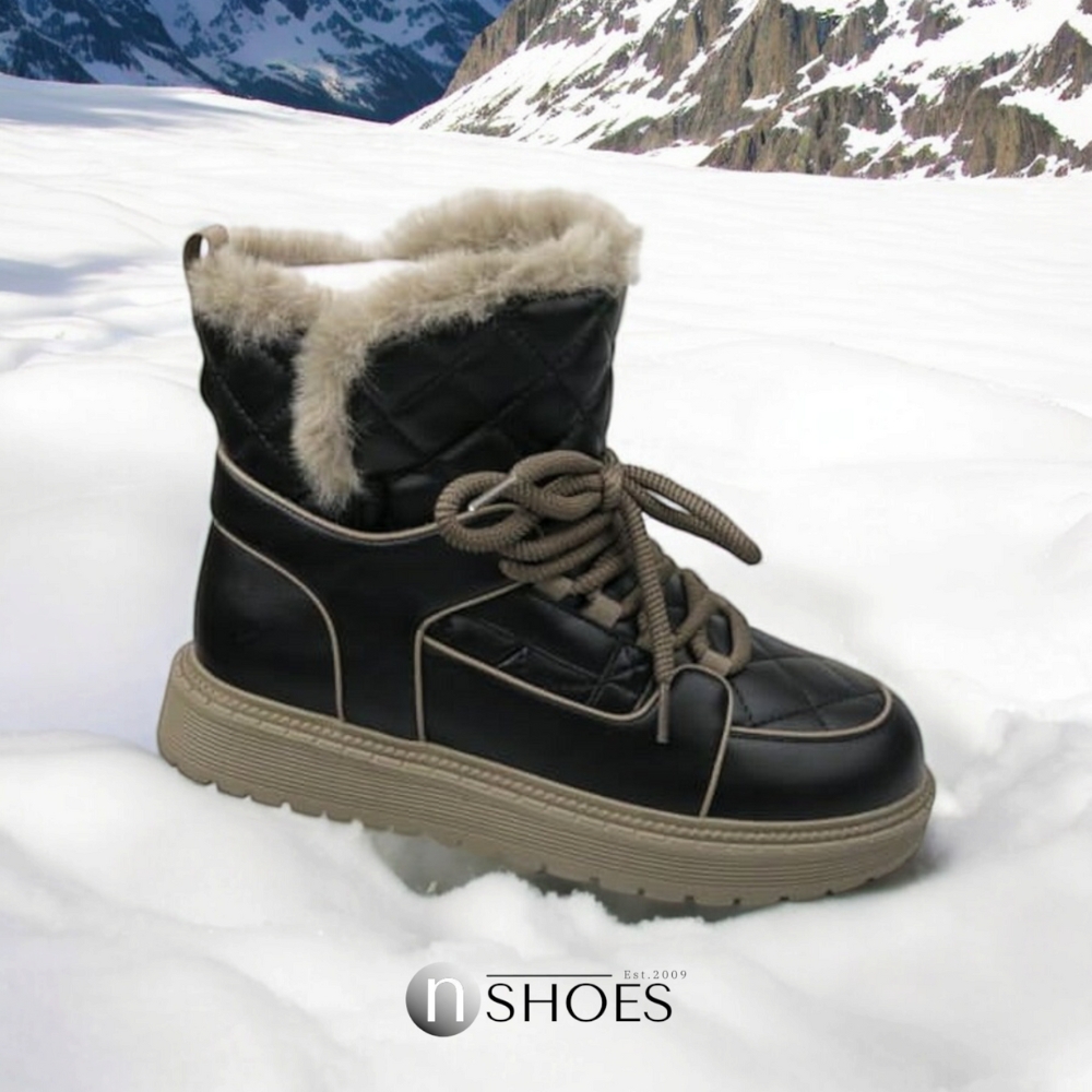 Жіночі чорні зимові черевики угги ALLSY Lonza ALLSY Lonza 190584 189837 модель 5688