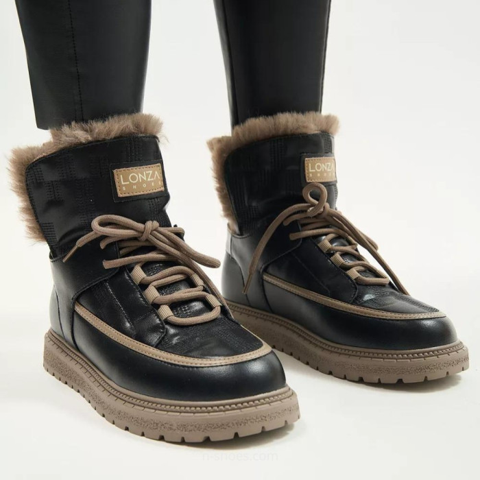 Women’s Black Winter UGG Boots ALLSY Lonza – Genuine Leather та Wool