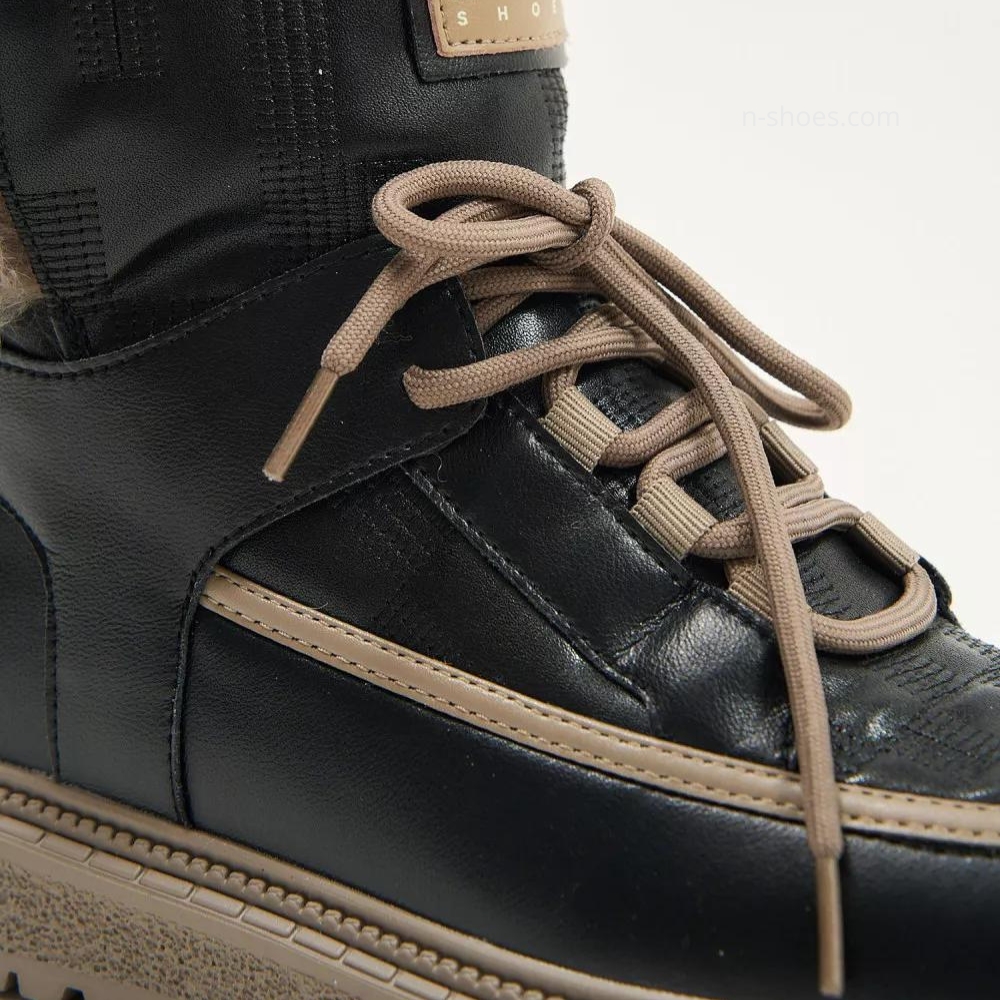 Жіночі чорні зимові черевики угги ALLSY Lonza ALLSY Lonza 190584 189837 модель 5688