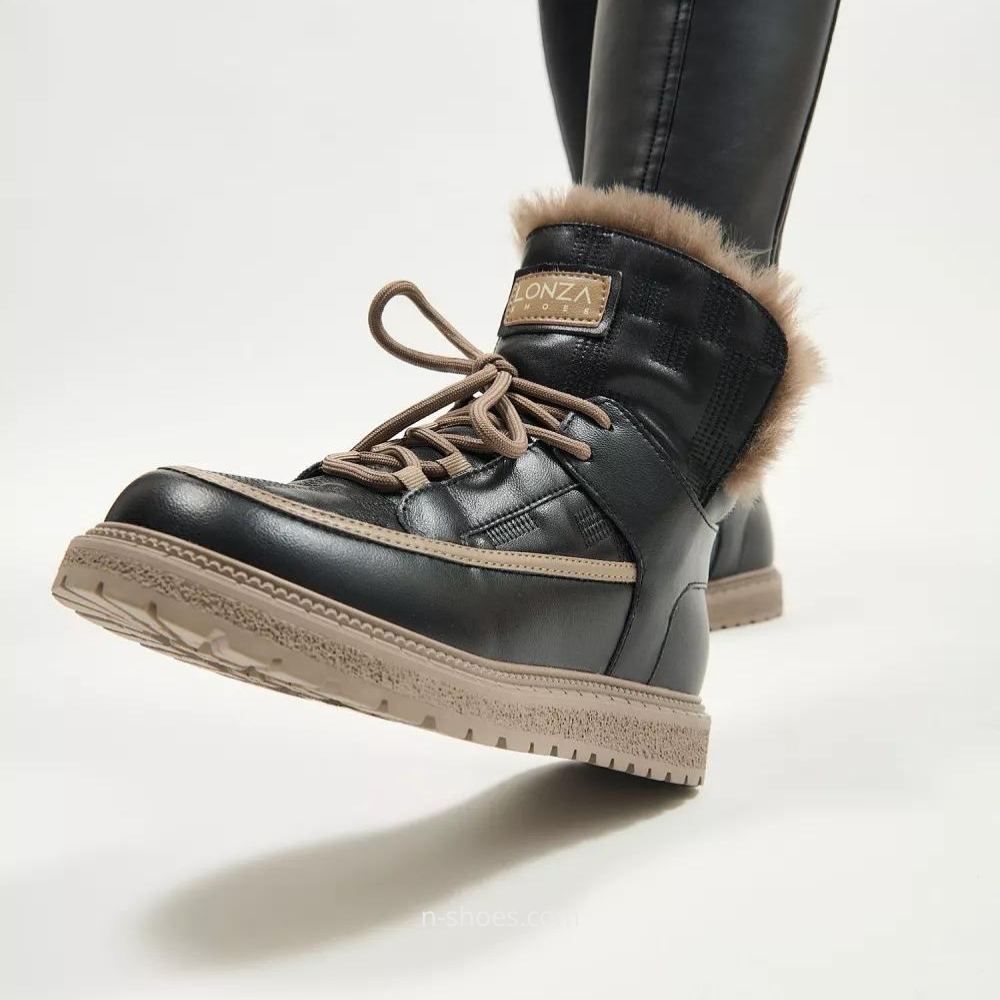 Жіночі чорні зимові черевики угги ALLSY Lonza ALLSY Lonza 190584 189837 модель 5688