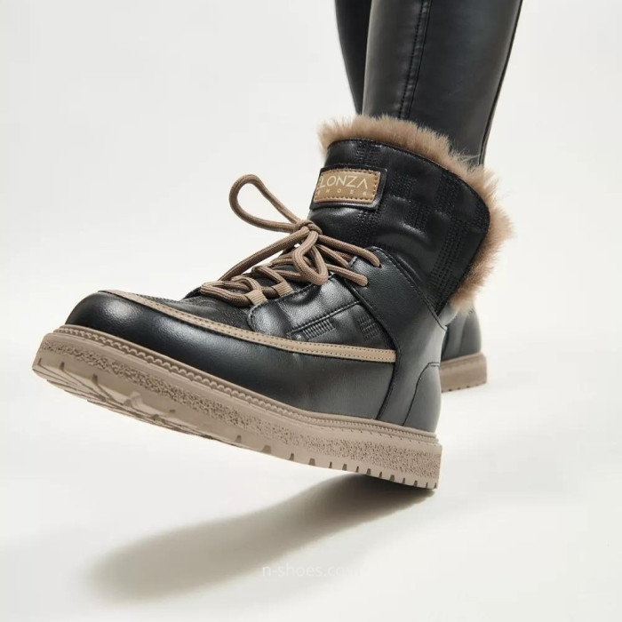 Women’s Black Winter UGG Boots ALLSY Lonza – Genuine Leather та Wool