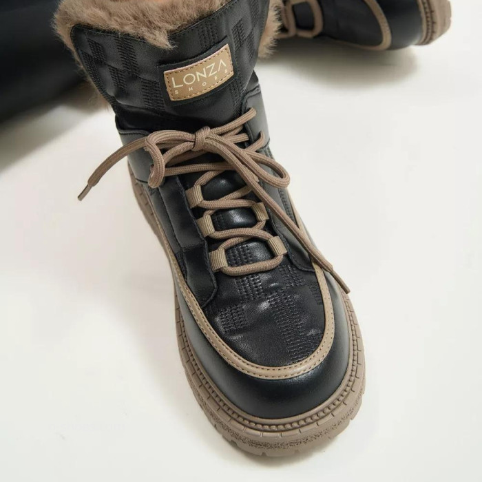 Women’s Black Winter UGG Boots ALLSY Lonza – Genuine Leather та Wool
