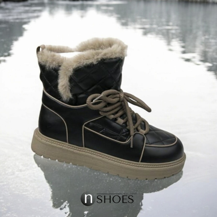 Women’s Black Winter UGG Boots ALLSY Lonza – Genuine Leather та Wool