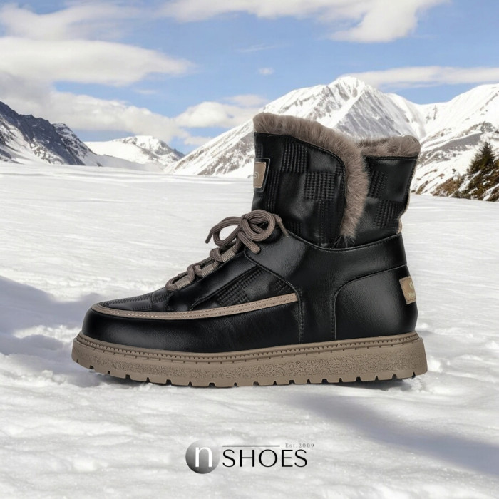 Women’s Black Winter UGG Boots ALLSY Lonza – Genuine Leather та Wool