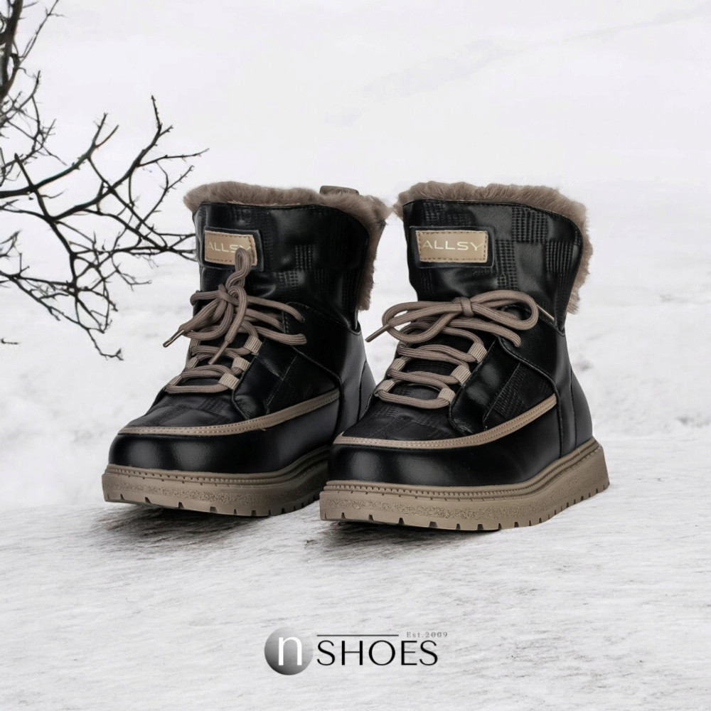 Жіночі чорні зимові черевики угги ALLSY Lonza ALLSY Lonza 190584 189837 модель 5688