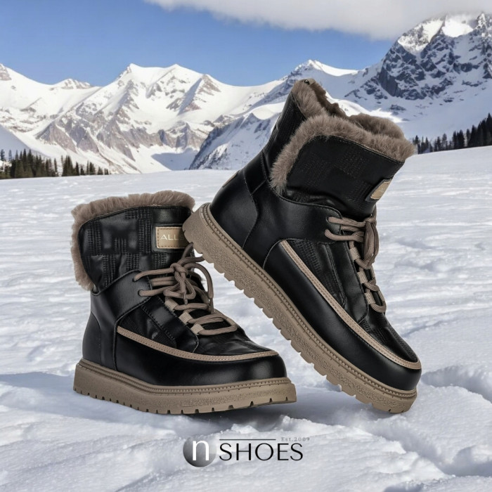 Women’s Black Winter UGG Boots ALLSY Lonza – Genuine Leather та Wool