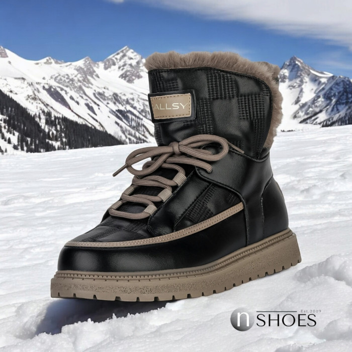 Women’s Black Winter UGG Boots ALLSY Lonza – Genuine Leather та Wool