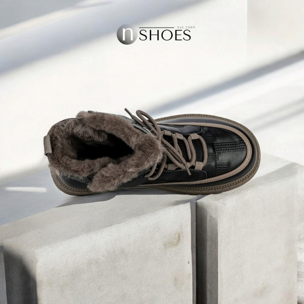 Жіночі чорні зимові черевики угги ALLSY Lonza ALLSY Lonza 190584 189837 модель 5688