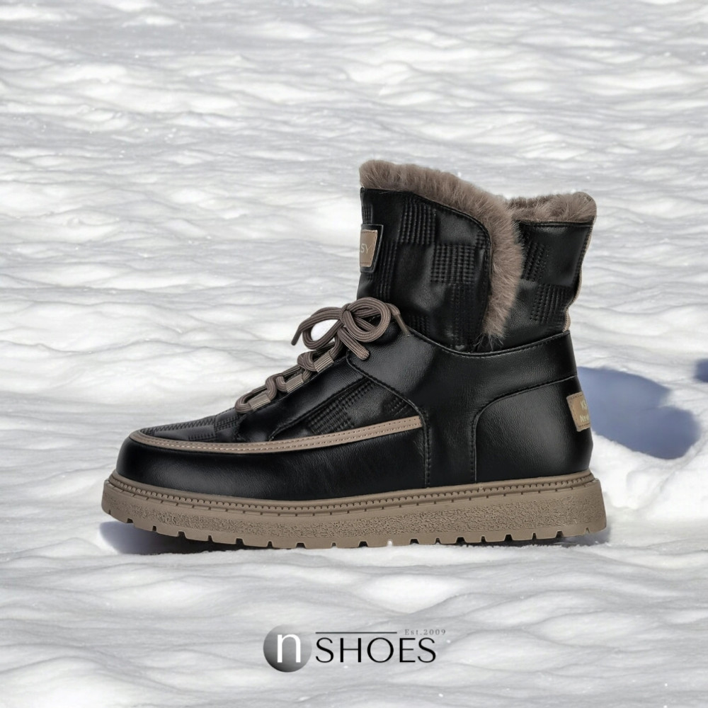 Жіночі чорні зимові черевики угги ALLSY Lonza ALLSY Lonza 190584 189837 модель 5688