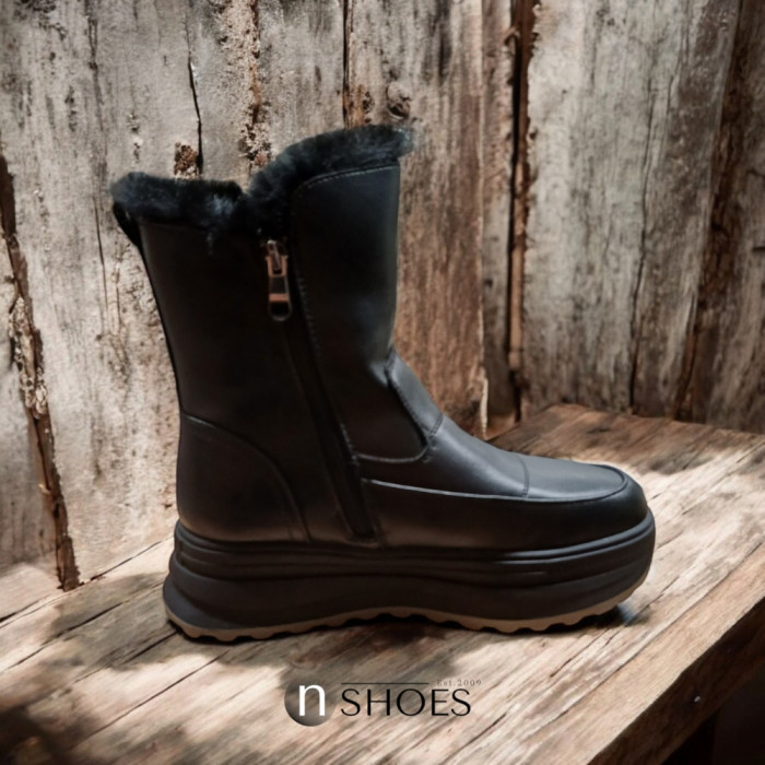 Женские тёплые зимние ботинки ALLSY Lonza 191288 261856563 01e-zm6715 black 5691