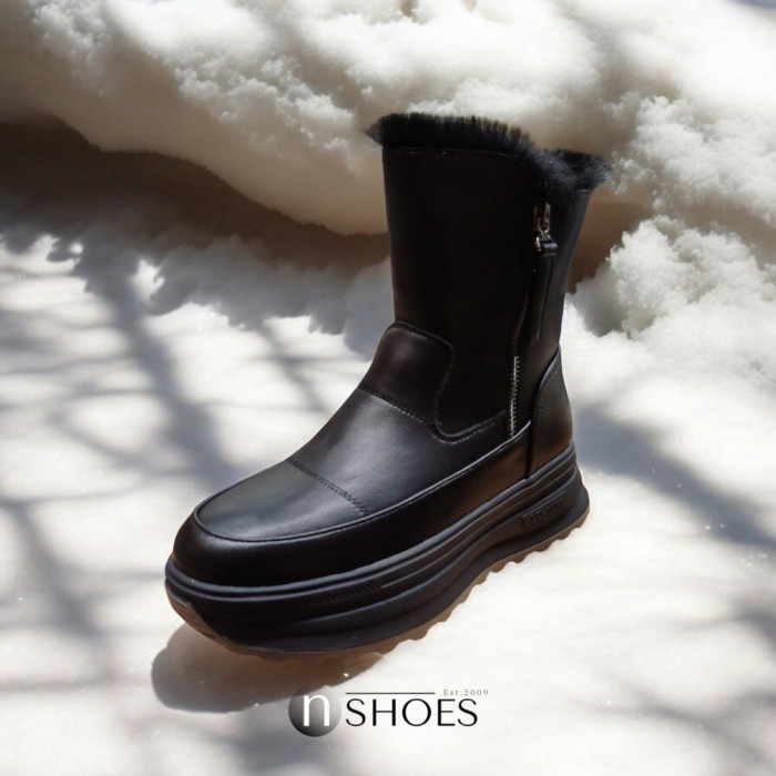 Женские тёплые зимние ботинки ALLSY Lonza 191288 261856563 01e-zm6715 black 5691