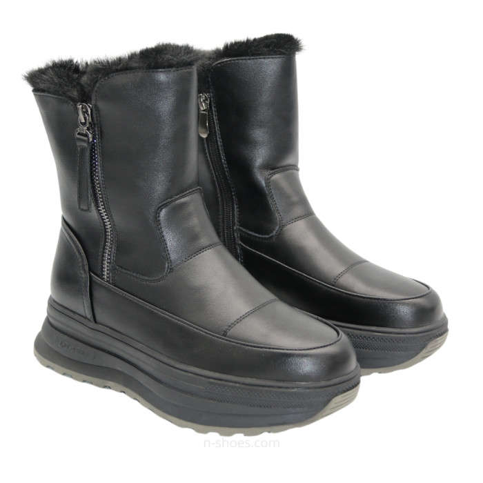 Женские тёплые зимние ботинки ALLSY Lonza 191288 261856563 01e-zm6715 black 5691