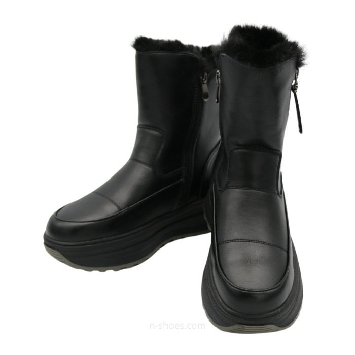 Женские тёплые зимние ботинки ALLSY Lonza 191288 261856563 01e-zm6715 black 5691