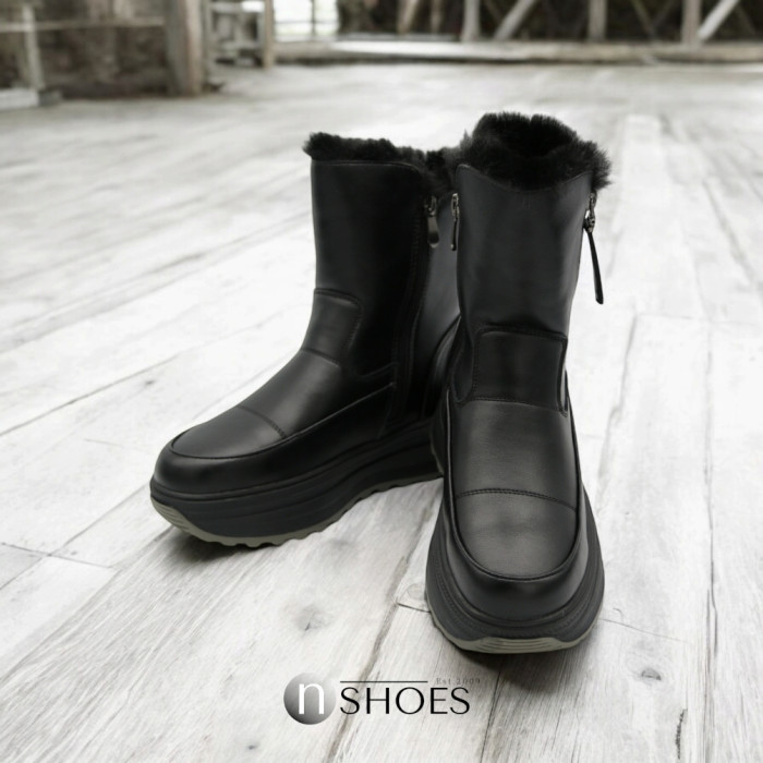 Женские тёплые зимние ботинки ALLSY Lonza 191288 261856563 01e-zm6715 black 5691