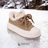 Women's beige platform sneakers with insulation uggs ALLSY Lonza 188088 192116 2d5001c camel 5701