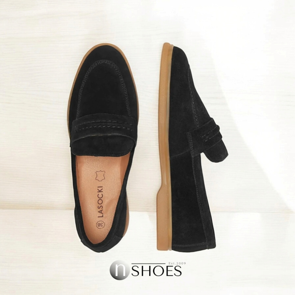 Женские лоферы замшевые Lasocki (Польша) модель 5703