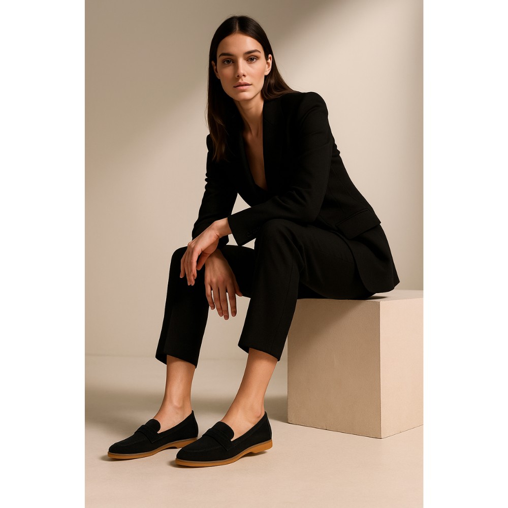 Женские лоферы замшевые Lasocki (Польша) модель 5703