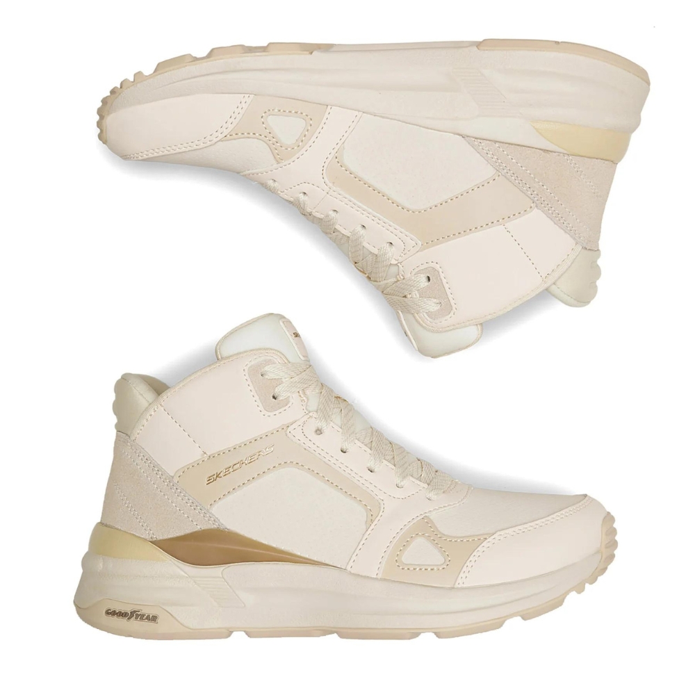 Жіночі бежеві шкіряні черевики Skechers (США) модель 5705