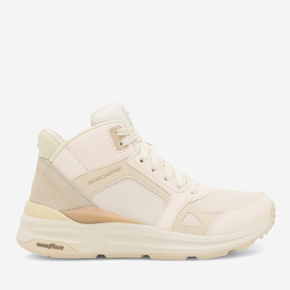 Жіночі бежеві шкіряні черевики Skechers (США) модель 5705