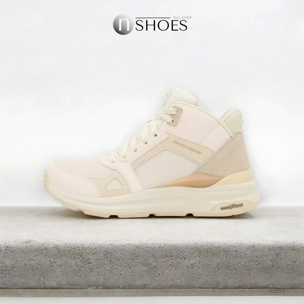 Жіночі бежеві шкіряні черевики Skechers (США) модель 5705