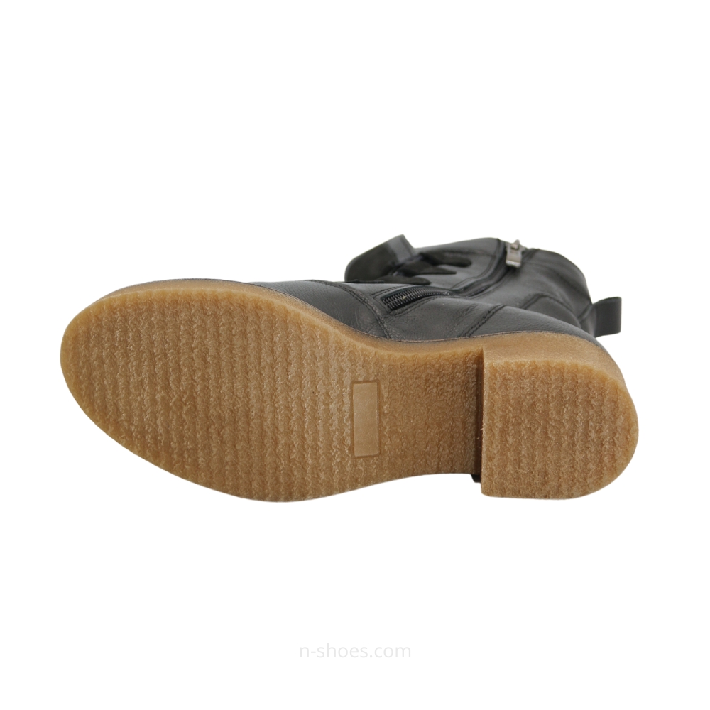 Женские черные зимние ботинки на каблуке Fabiani Best But 317 czarny 5709