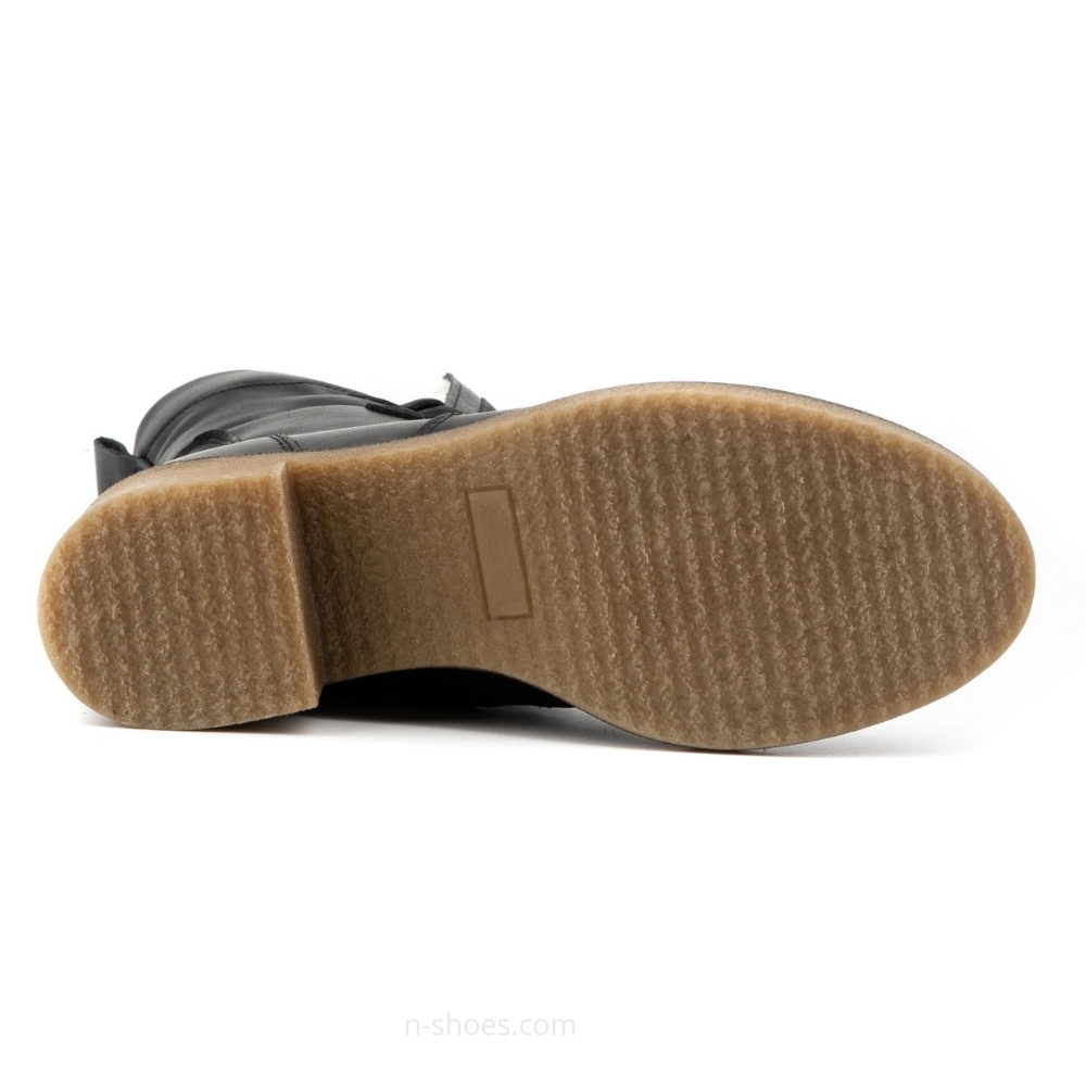 Женские черные зимние ботинки на каблуке Fabiani Best But 317 czarny 5709