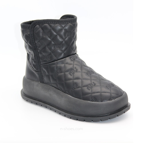 Women's black leather winter ugg boots ALLSY Lonza 189736 192165 550-231118-1zm black ay 5713